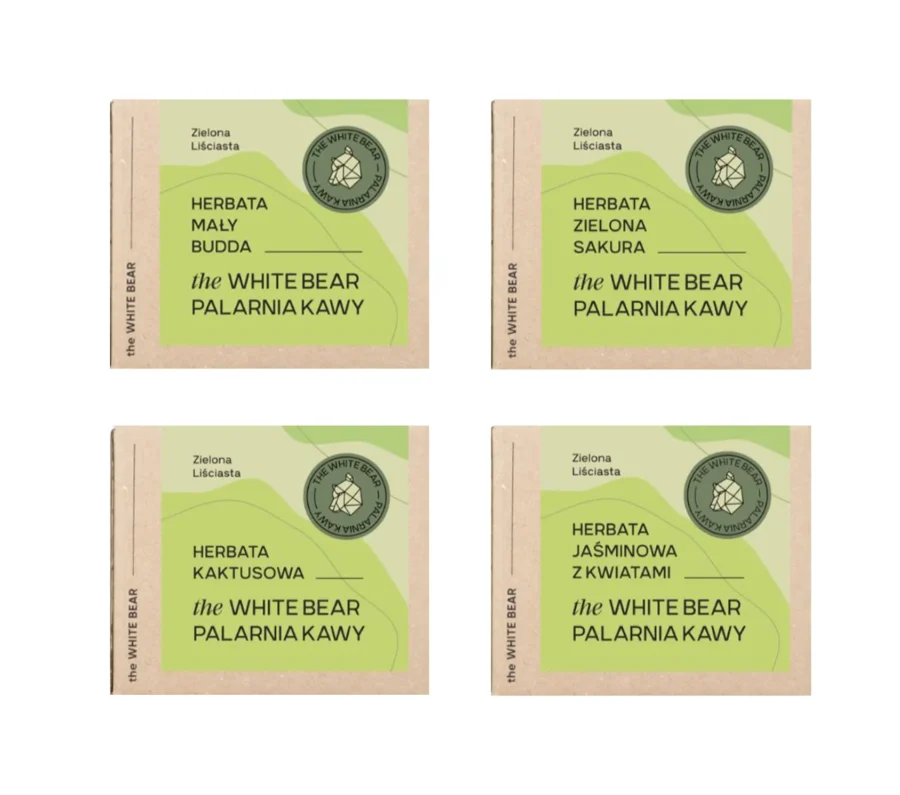 Zielony zestaw herbat 4 x 100g