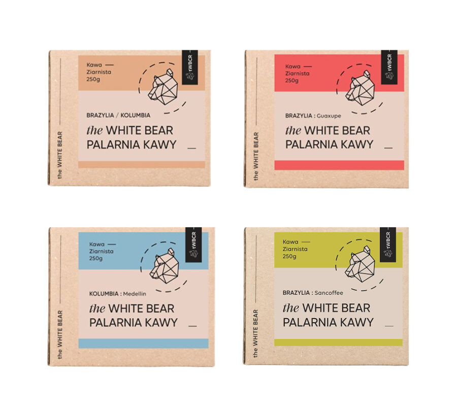 Czarny Miś – zestaw testowy kaw – 4 × 250 g Cztery kawy, cztery sposoby na doskonałe espresso.