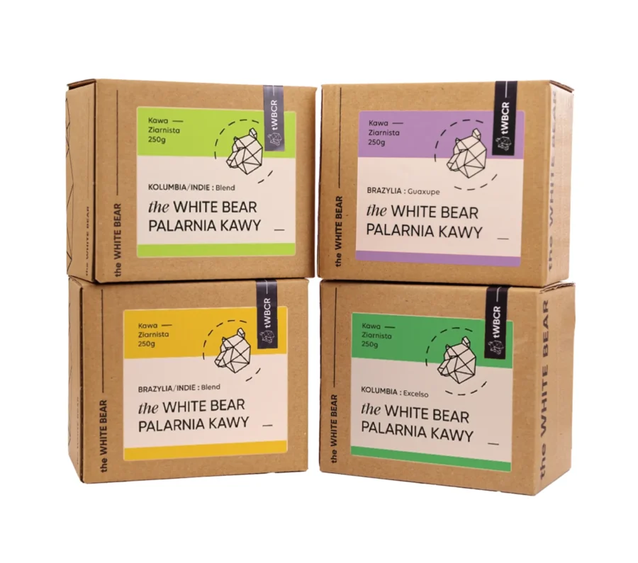 Biały Miś - zestaw testowy kaw - 4 × 250 g